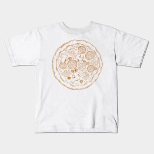 Simple Pizza Sketch Kids T-Shirt